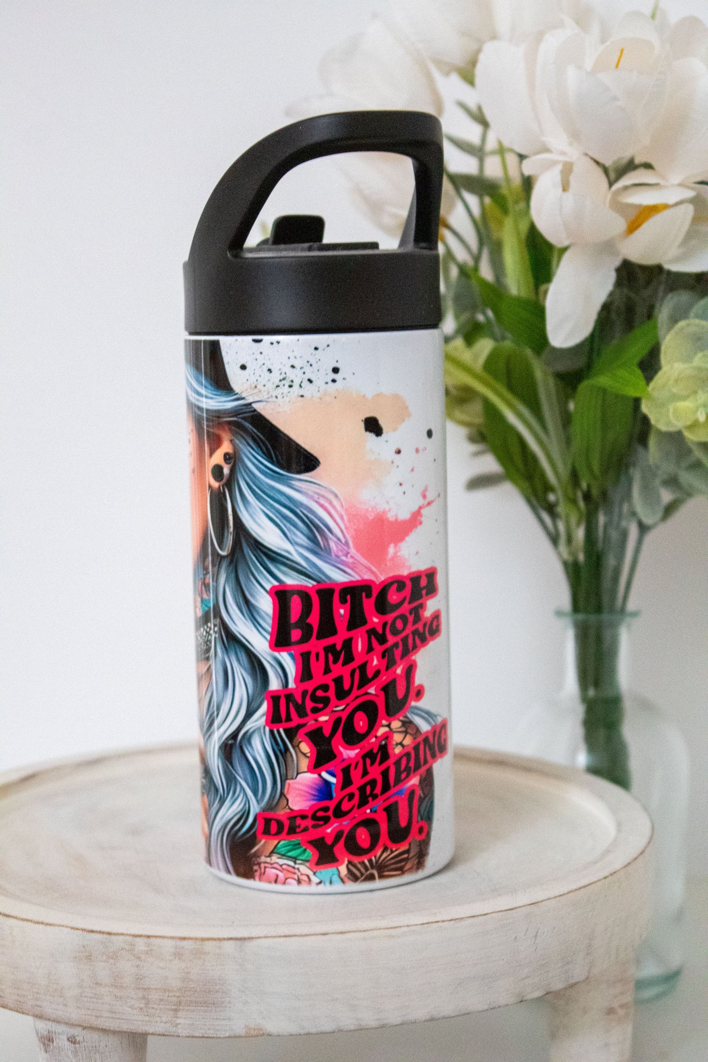 Icy Baddie 18 oz Water Bottle