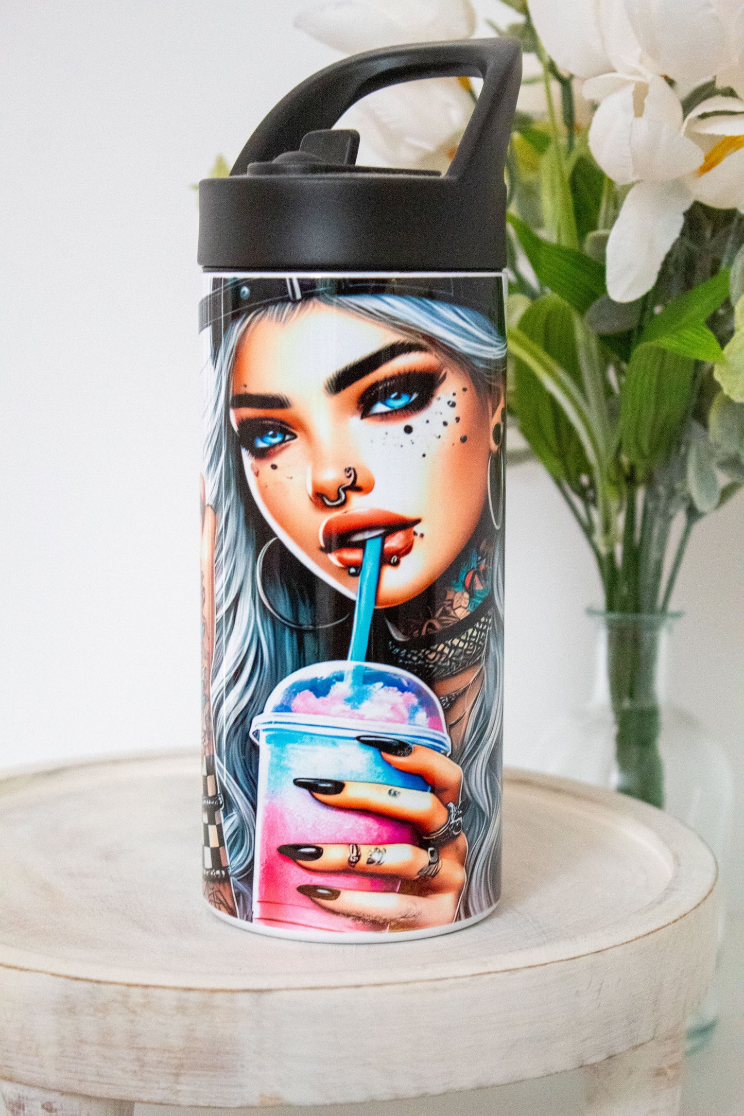Icy Baddie 18 oz Water Bottle