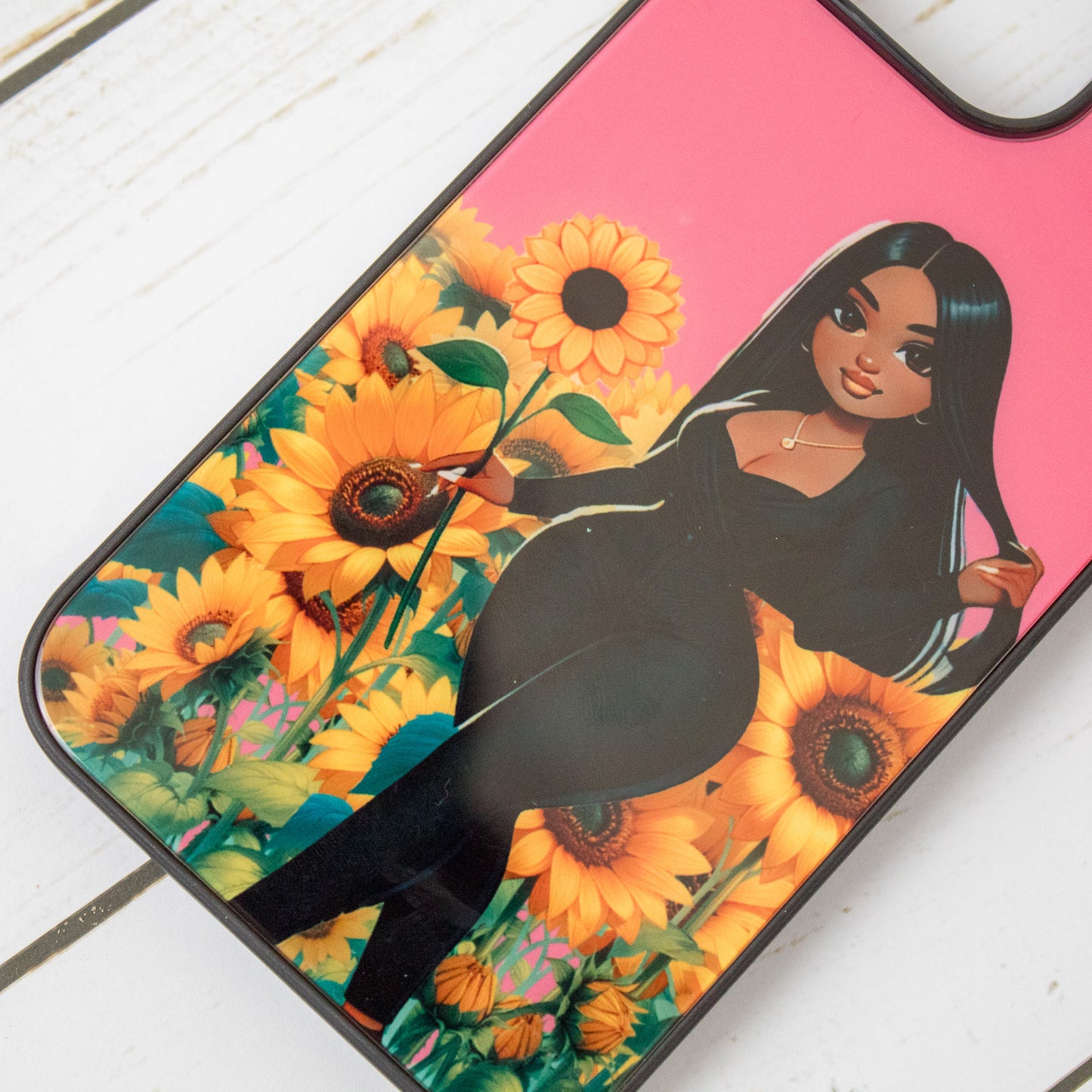 Sunflower Baddie Phone Case