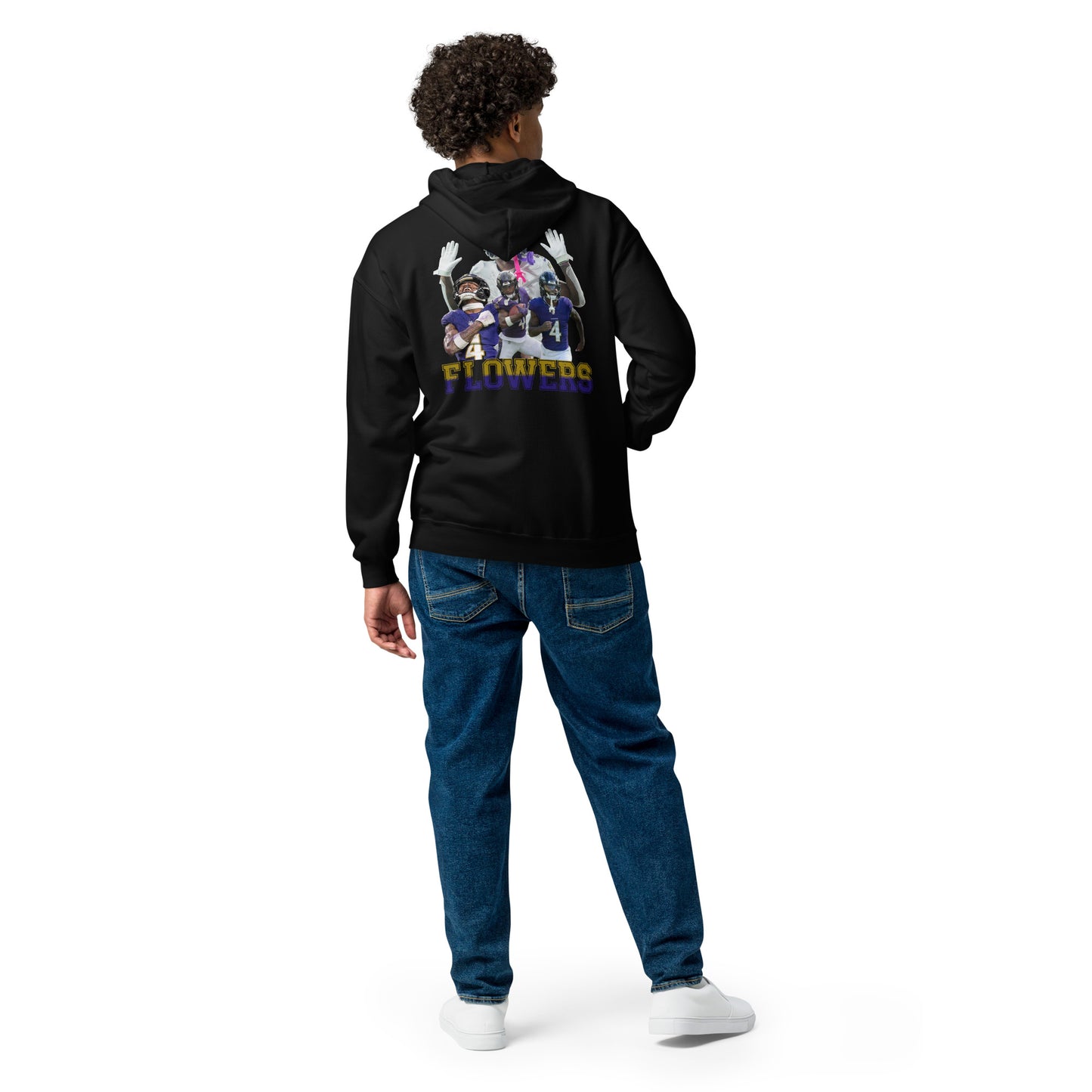 Ravens Zip up Fleece Jacket (Flowers)