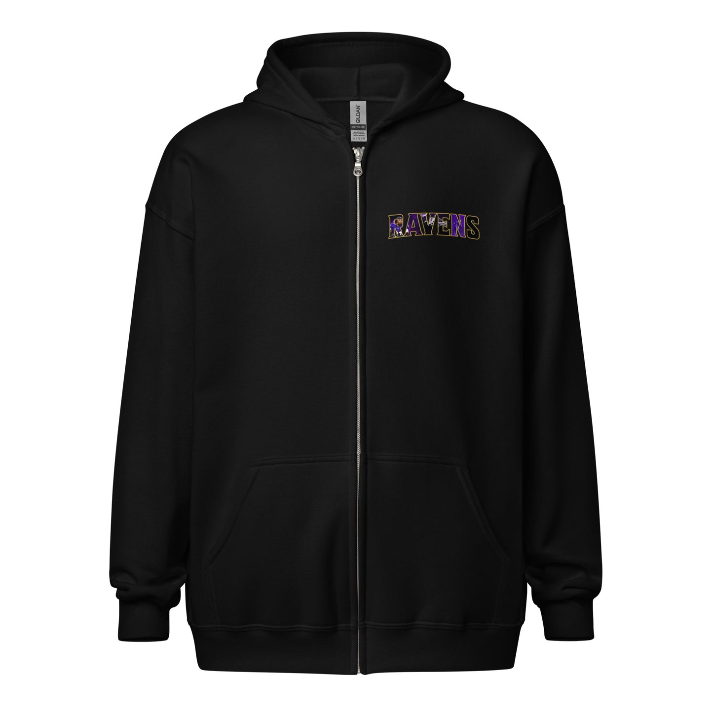 Ravens Zip up Fleece Jacket (Flowers)