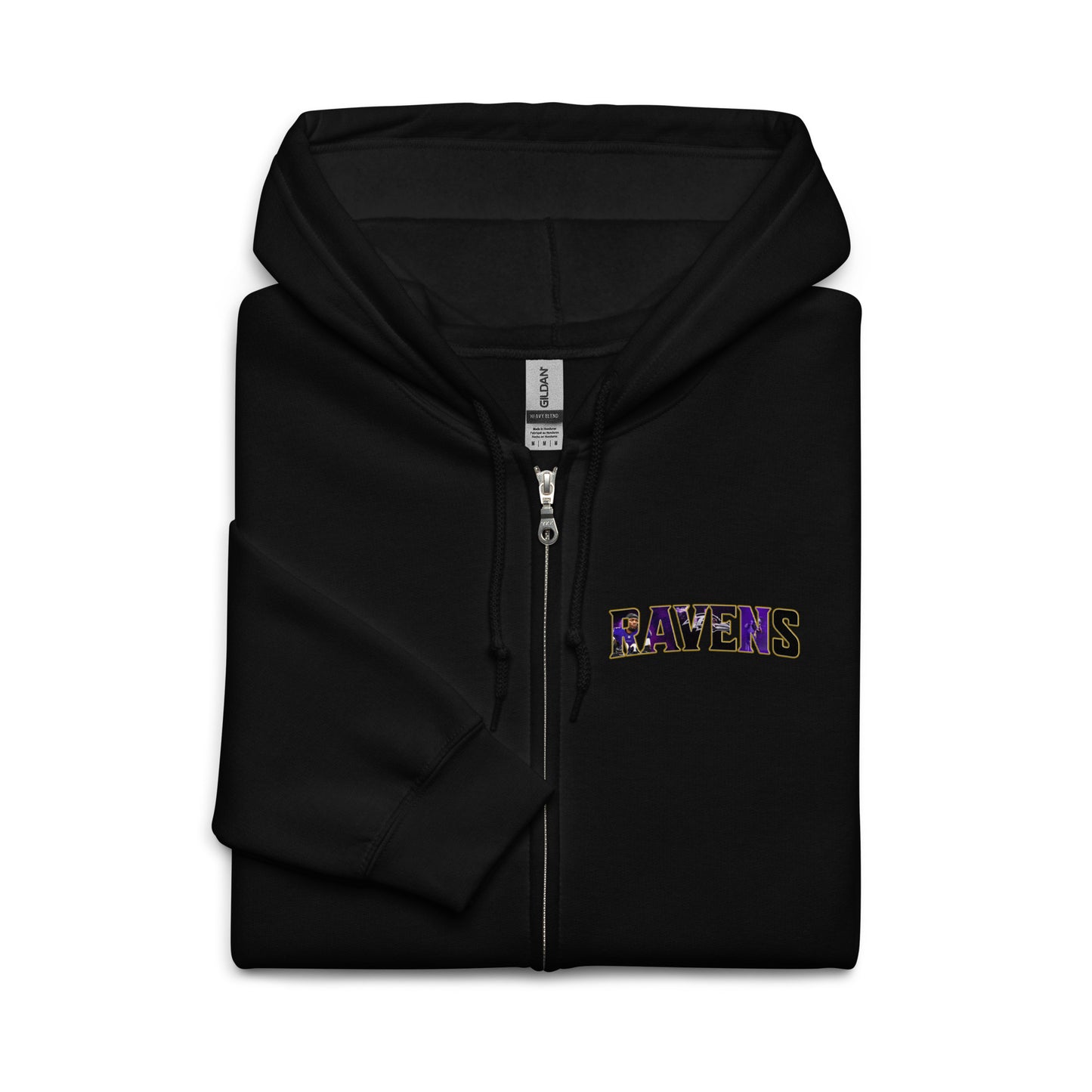 Ravens Zip up Fleece Jacket (Flowers)