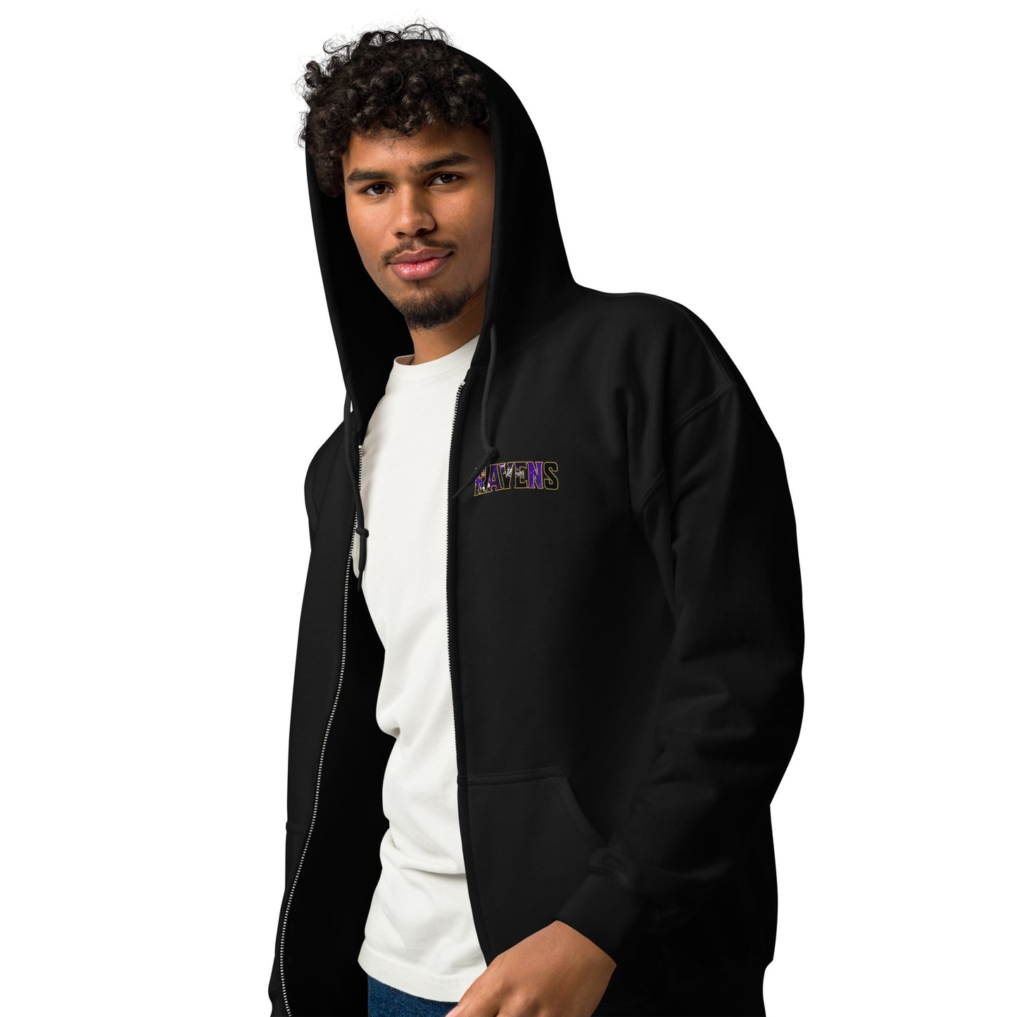 Ravens Zip up Fleece Jacket (Flowers)