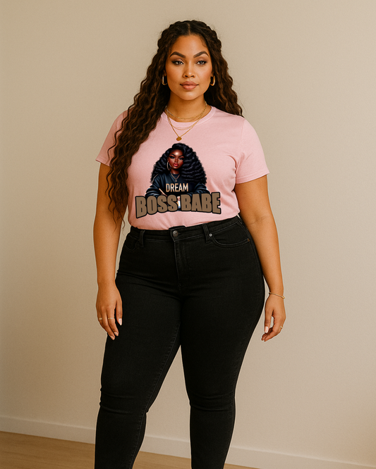 Boss Babe T-shirt (pink)