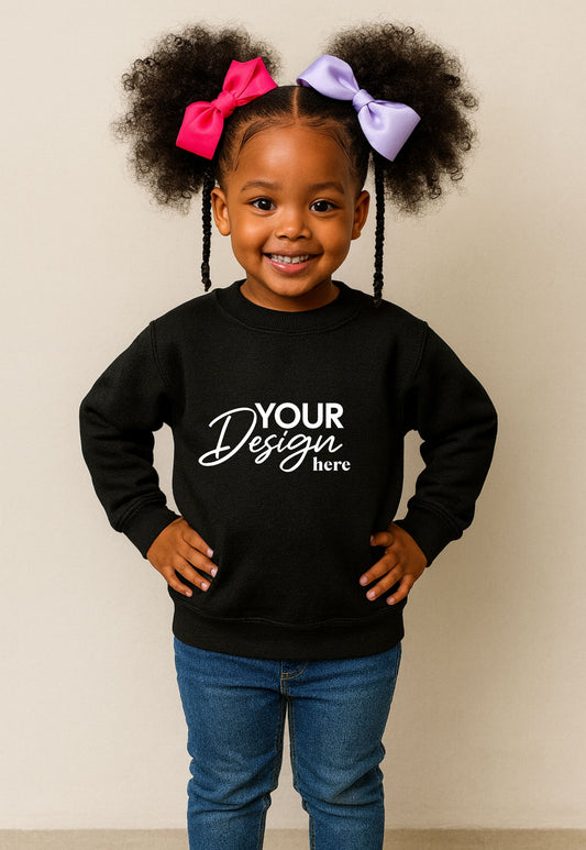 Mockup T-Shirt Black Sweatshirt Kids