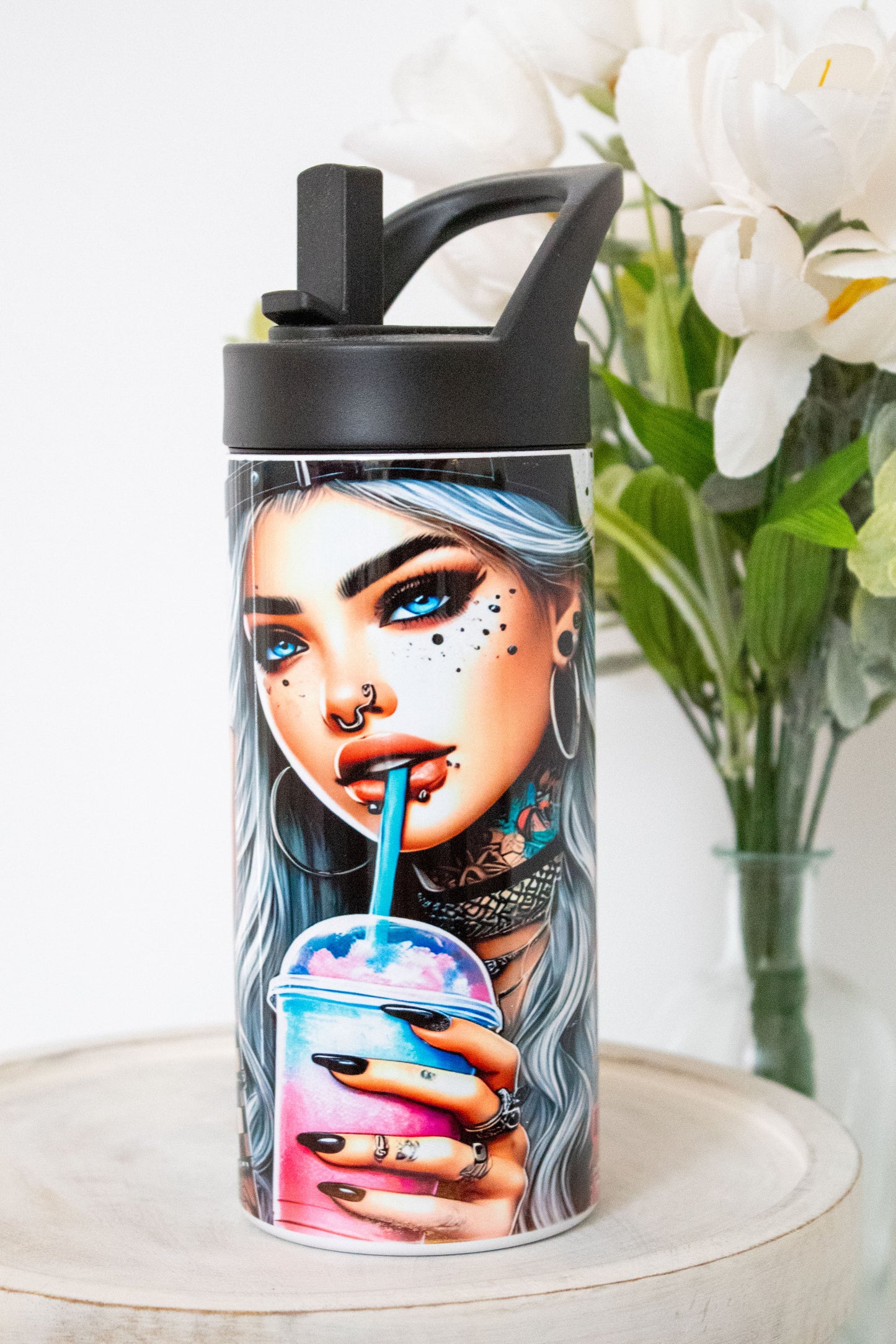 Icy Baddie 18 oz Water Bottle