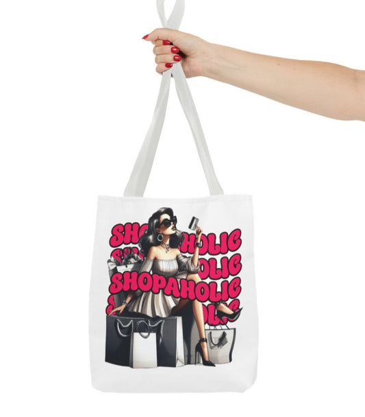 Shopaholic Tote Bag 13x13